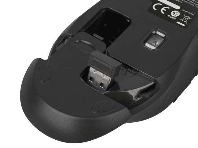 Мишка Natec Mouse Robin wireless 1600dpi black