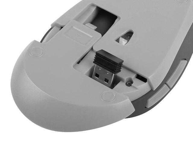 Мишка Natec wireless mouse Siskin silent 2400dpi black-gray