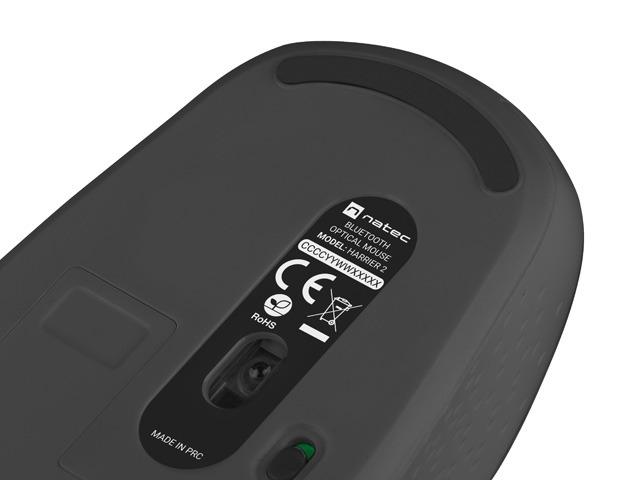 Мишка Natec Mouse Harrier 2 Wireless 1600 DPI Bluetooth 5.1 Black