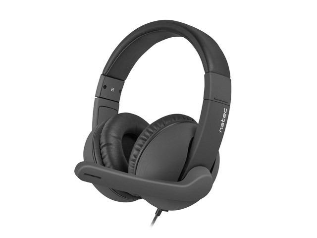 Слушалки Natec Headset Rhea With Microphpne Black