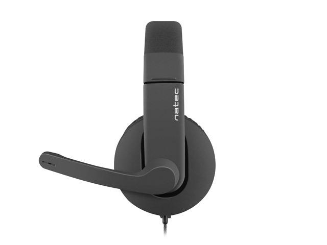 Слушалки Natec Headset Rhea With Microphpne Black