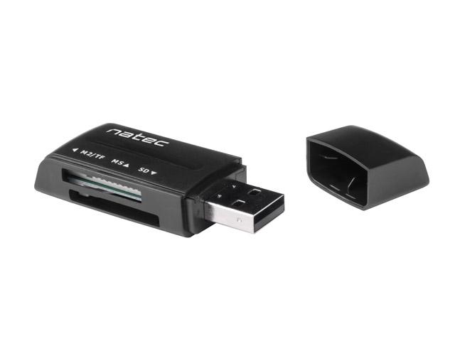 Аксесоар Natec Card Reader MINI ANT 3 SDHC MMC M2 MICRO SD USB 2.0 Black