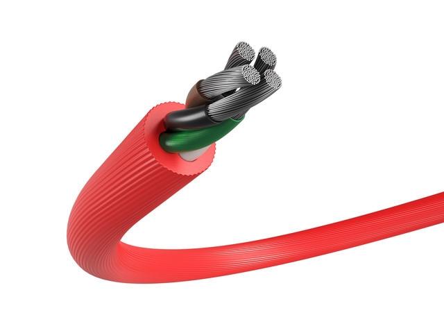 Кабел Natec USB-C(M) -> USB-A (M) 2.0 cable 1m. Angled left/right Red