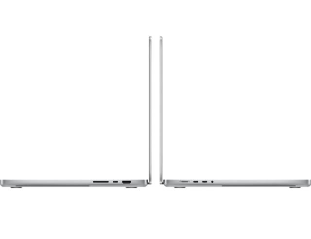 Лаптоп Apple MacBook Pro 16" 2023, 16.2" (41.15 cm), Apple M3 Pro 12C (3.05 - 4.05 GHz, 36 M), 18 ядра GPU Apple M3 Pro, 36 GB, 1 TB SSD, Silver