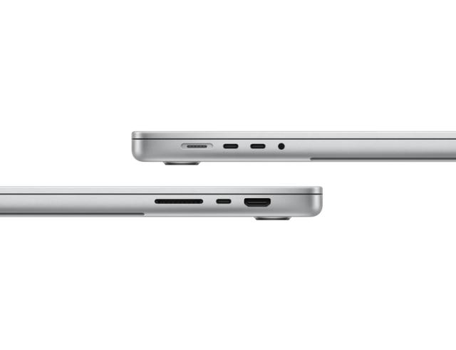 Лаптоп Apple MacBook Pro 16" 2023, 16.2" (41.15 cm), Apple M3 Pro 12C (3.05 - 4.05 GHz, 36 M), 18 ядра GPU Apple M3 Pro, 36 GB, 1 TB SSD, Silver