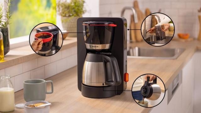 Кафемашина Bosch TKA6M273, Coffee maker, MyMoment, Black, Thermos stainles steel kettle