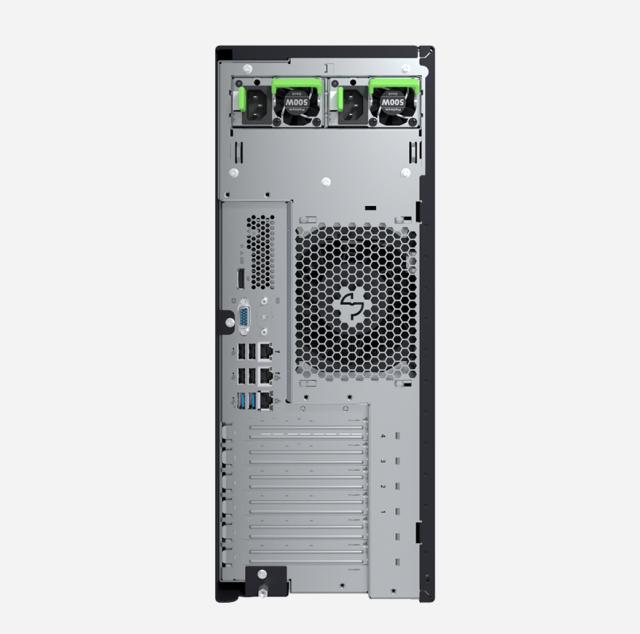 Сървър Fujitsu PRIMERGY TX1330 M5,  Xeon E-2388G, 1x32GB U 3200 2R, Basic kit 8x2.5" SAS/SATA Hot-plug, 2x SSD M.2, eLCM Activation License preloaded, 500W modular PSU, hot plug, titanium (96% efficiency), FTS wide / FTS + Fujitsu PSAS CP 2100-8i FH/