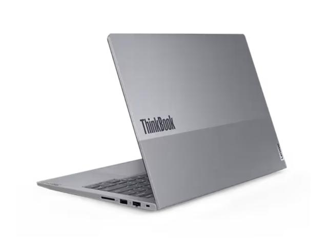 Лаптоп Lenovo ThinkBook 14 G6 Intel Core i7-13700H ( up to 5GHz, 24MB), 16GB DDR5 5200MHz, 512GB SSD, 14" WUXGA (1920x1200) IPS AG, Intel Iris Xe Graphics, 1080p&IR Cam, WLAN, BT, Backlit KB, FPR, Arctic Grey, DOS, 3Y