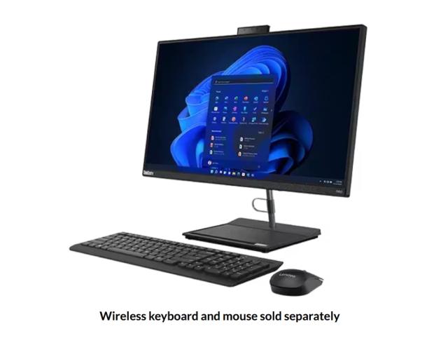 Настолен компютър - всичко в едно Lenovo ThinkCentre Neo 30a G4, Intel Core i5-13420H 8C (up to 4.6GHz, 12MB), 16GB DDR4 3200MHz, 512GB SSD, 23.8" FHD (1920x1080) IPS AG, Intel UHD Graphics, DVD, HD 720p Cam, KB, Mouse, Monitor Stand, WLAN, BT, DOS, 