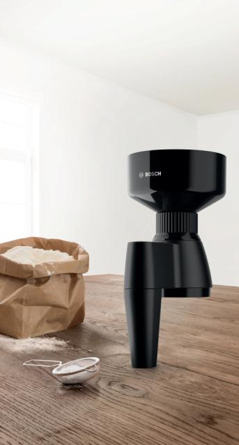 Аксесоар Bosch MUZ9GM1, Grain grinder attachment, For all types of cereals (except  maize), Dark black