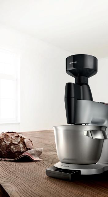 Аксесоар Bosch MUZ9GM1, Grain grinder attachment, For all types of cereals (except  maize), Dark black