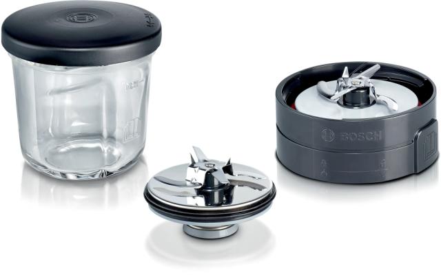 Аксесоар Bosch MUZ45XCG1, 3 in 1 accessory set for grinding, slicing and storage, suitable for MUM4, MUM5, MUM Series 2 and MUM Series 4