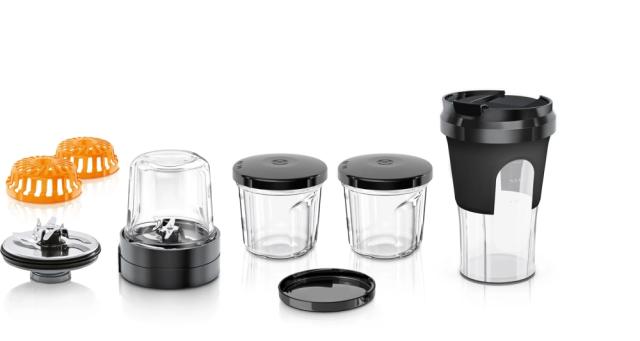 Аксесоар Bosch MUZ45XCG1, 3 in 1 accessory set for grinding, slicing and storage, suitable for MUM4, MUM5, MUM Series 2 and MUM Series 4