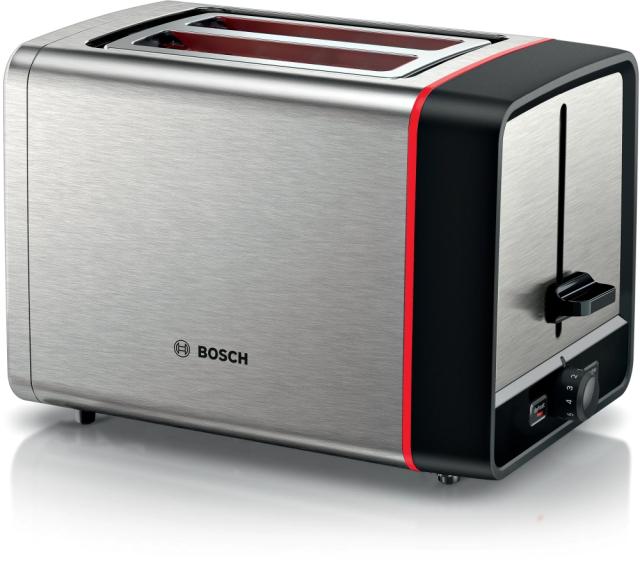 Тостер Bosch TAT6M420, MyMoment Compact toaster, 970 W, Auto power off, Defrost and reheat setting, Integrated warming grid, High lift, Stainless steel