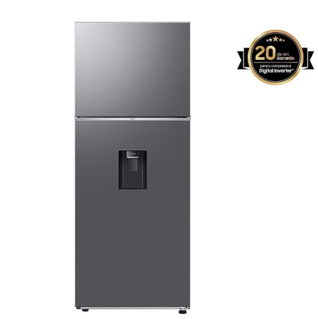 Хладилник Samsung RT42CG6724S9EO, Refrigerator, Top Freezer, All-Around Cooling, 412 l (314l/98l), No Frost, Energy Efficiency E, SpaceMax, WiFi, Stainless steel