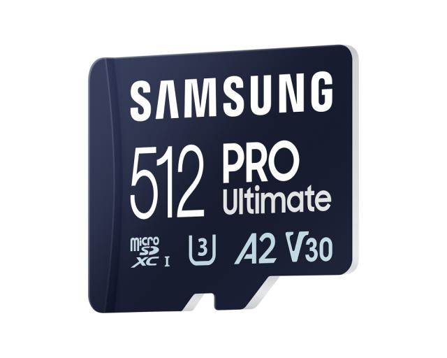 Памет Samsung 512GB micro SD Card PRO Ultimate with USB Reader , UHS-I, Read 200MB/s - Write 130MB/s, U3, V30, A2