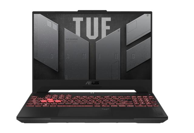 Лаптоп Asus TUF A15 FA507NU-LP116, AMD Ryzen 5 7535HS 3.3/4.55GHz, 15.6" FHD (1920x1080)144 Hz,16GB DDR5 4800(2*8),1TB M.2 SSD,RTX 4050 4GB GDDR6,Wi-Fi 6(802.11ax),Backlit Chiclet Keyboard RGB, Free DOS