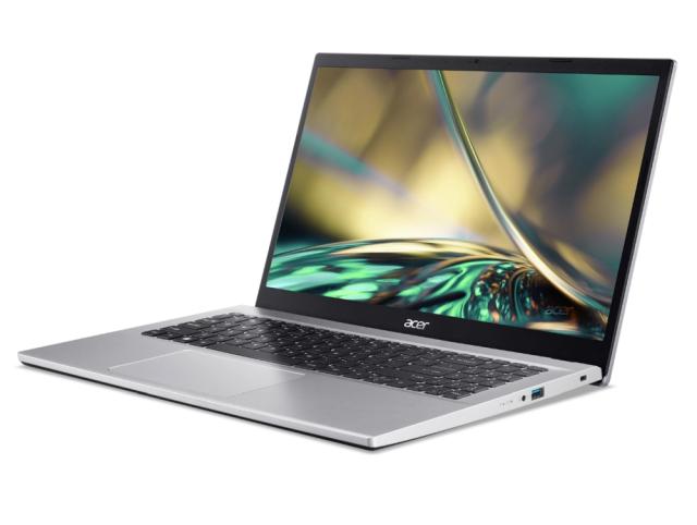 Лаптоп Acer Aspire 3, A315-59-39M9, Core i3 1215U, (up to 4.40Ghz, 10MB), 15.6" FHD (1920x1080) IPS SlimBezel AG, 1*16GB DDR4, 512GB SSD PCIe, Intel UMA Graphics,Cam&Mic, 802.11ac + BT, No OS, Silver
