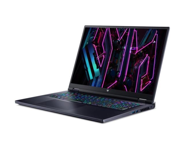 Лаптоп Acer Predator, PH18-72-9568, Intel Core i9-14900HX (up to 5.70GHz, 36MB) 18" WQXGA(2560x1600) IPS 240Hz, 2*16GB DDR5 5600MHz, 2048GB PCIe NVMe SSD, RTX 4080 12GB GDDR6, Micro SD, Killer WiFi7 802.11ax, BT, FHDcam, RGB-backlit Kb, Black, Win 11