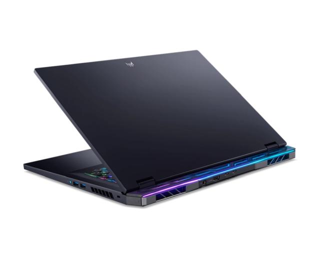 Лаптоп Acer Predator, PH18-72-9568, Intel Core i9-14900HX (up to 5.70GHz, 36MB) 18" WQXGA(2560x1600) IPS 240Hz, 2*16GB DDR5 5600MHz, 2048GB PCIe NVMe SSD, RTX 4080 12GB GDDR6, Micro SD, Killer WiFi7 802.11ax, BT, FHDcam, RGB-backlit Kb, Black, Win 11