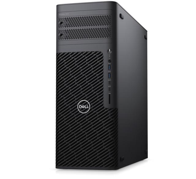 Работна станция Dell Precision 7875 Tower, AMD Ryzen Threadripper PRO 7985WX (256 MB cache, 64 cores, 3.2GHz to 5.1GHz), 64 GB: 2x32 GB, DDR5, 4800 MT/s, RDIMM, ECC, 2x 1TB SSD PCIe M.2, NVIDIA A4000, 16 GB GDDR6, 4 DP, KB&M, 1000W, Win 11 Pro Pro, 3