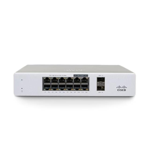 Комутатор Cisco Meraki MS130-12X Cloud Mgd. 8GE + 4x(2.5GE) 240W PoE Switch