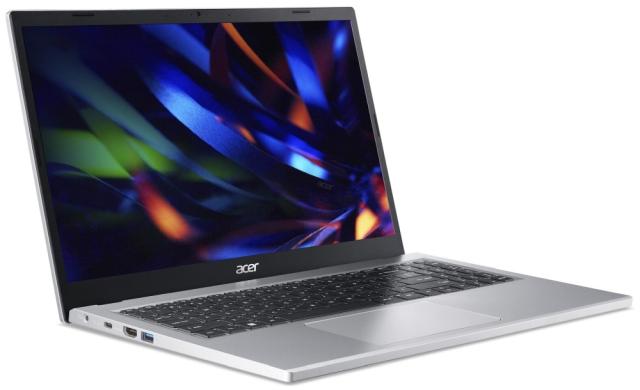 Лаптоп Acer Extensa EX215-33-34RK, Intel Core i3-N305 (up to 3.8 GHz, 6MB), 15.6" FHD (1920x1080), 8GB LPDDR5, SSD 512GB NVMe, Intel UMA, 802.11ac+ax, HD camera, BT, Win 11 Pro EDU, 2Y Warranty, Silver