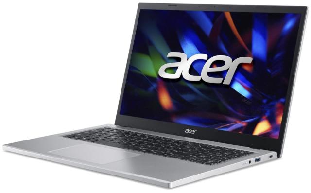 Лаптоп Acer Extensa EX215-33-34RK, Intel Core i3-N305 (up to 3.8 GHz, 6MB), 15.6" FHD (1920x1080), 8GB LPDDR5, SSD 512GB NVMe, Intel UMA, 802.11ac+ax, HD camera, BT, Win 11 Pro EDU, 2Y Warranty, Silver