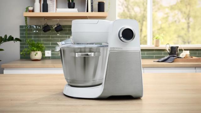 Кухненски робот Bosch MUMS6EW22, Compact Kitchen Machine, MUM6, 3D Planetary Mixing, 1600 W, Professional pastry set, Extra large 5.5L stainless steel bowl, White