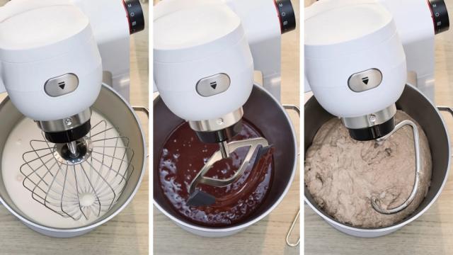 Кухненски робот Bosch MUMS6EW22, Compact Kitchen Machine, MUM6, 3D Planetary Mixing, 1600 W, Professional pastry set, Extra large 5.5L stainless steel bowl, White