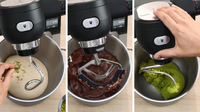 Кухненски робот Bosch MUMS6ZS00, Compact Kitchen Machine with scale, MUM6, 3D Planetary Mixing, 1600 W, Professional pastry set, Extra large 5.5L stainless steel bowl, Jet black matt