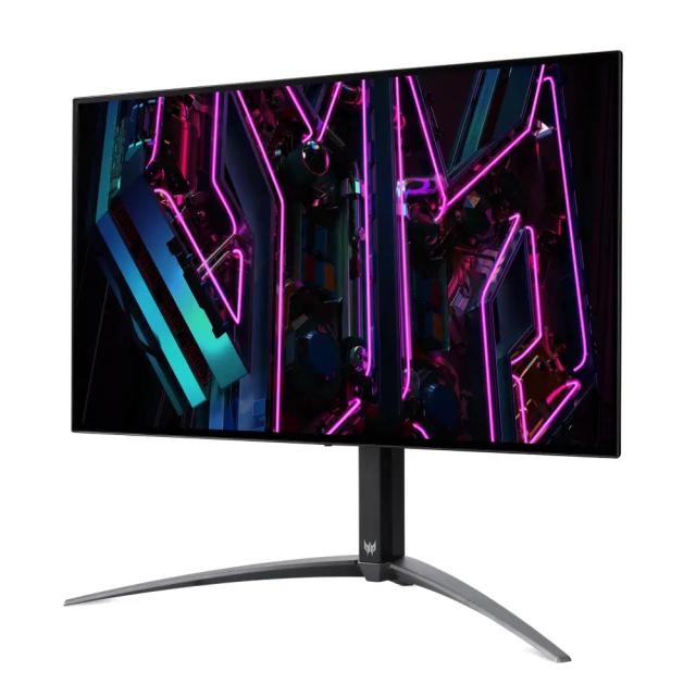 Монитор Acer Predator X27Ubmiipruzx, 27" IPS ZeroFrame OLED QHD, FreeSync Premium, 0.01ms(PRT)/0.03ms(GTG), 240Hz, 1 500M:1, 1000nits, 2560x1440, Speakers, Audio Out, 2xHDMI, DP, 1xType-C(90W), USB HUB 3.2x2 USB-B (2up 2down), VESA, Black