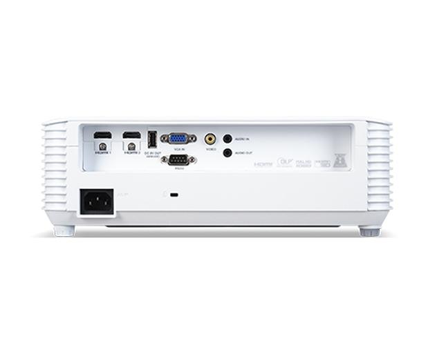 Мултимедиен проектор Acer Projector H6523BD, DLP, 1080p (1920x1080), 3500 ANSI Lm, 10 000:1, 3D Ready, 24/7 operation, Auto Keystone, AC power on, 2xHDMI, VGA in, RCA, RS232, Audio in/out, USB(Type A, 5V/1A), 1x3W, 2.9Kg, White