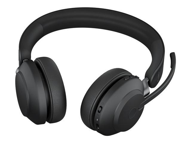 Слушалки Jabra Evolve2 65 стерео слушалки, UC, Link380, Bluetooth/Wireless, USB-C, черни, 26599-989-899