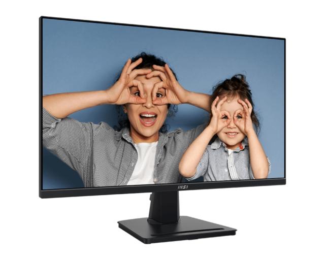 Монитор MSI PRO MP275, 27", IPS, 100Hz, 1920x1080 FHD, 1ms MPRT, 4ms GTG, 300 cd/m2, 93% (CIE 1976), Anti-glare, EyesErgo, MSI EYE CARE, DISPLAY KIT APP, 1x HDMI, 1x D-Sub (VGA), Speakers 2x 2W, Tilt, 1x Line-in, 1x Headphone-out, VESA 100, 9S6-3PC3C