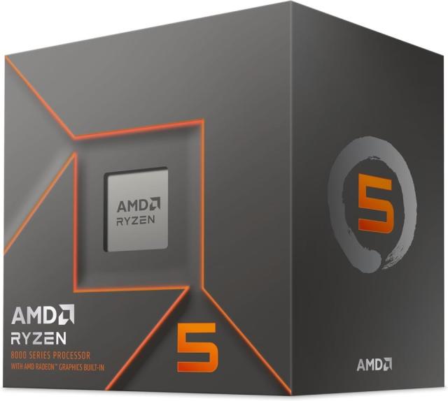 Процесор AMD Ryzen 5 8500G 6C (3.5G / 5.0GHz, 22MB, Cache, 65W, AM5), BOX, с охлаждане
