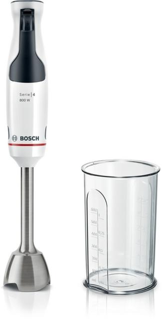 Пасатор Bosch MSM4W410, SER4, Blender, ErgoMaster, 800 W, Dynamic Speed Control, QuattroBlade System, Included Blender & Measuring cup, White