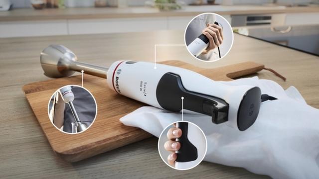 Пасатор Bosch MSM4W410, SER4, Blender, ErgoMaster, 800 W, Dynamic Speed Control, QuattroBlade System, Included Blender & Measuring cup, White