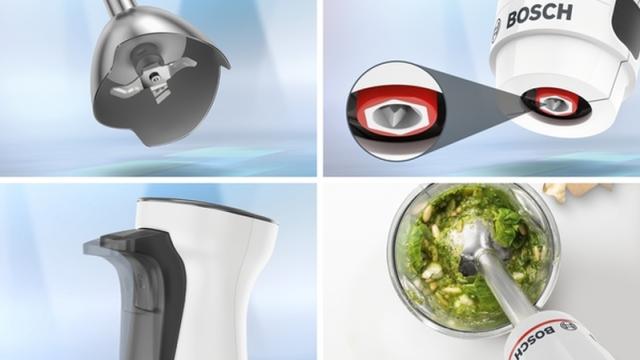 Пасатор Bosch MSM4W410, SER4, Blender, ErgoMaster, 800 W, Dynamic Speed Control, QuattroBlade System, Included Blender & Measuring cup, White
