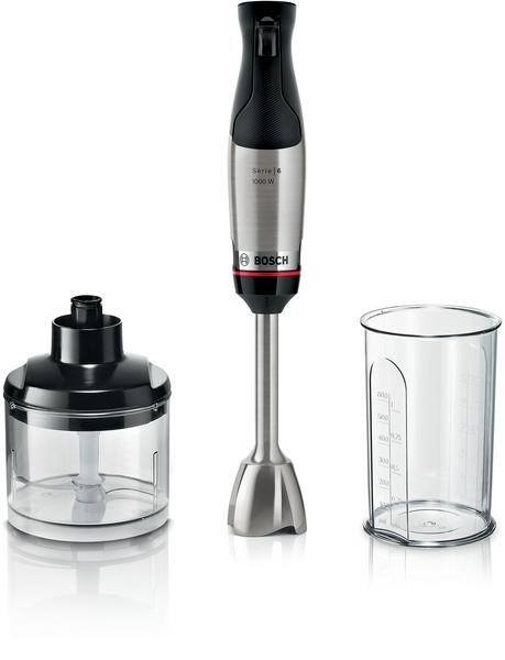 Пасатор Bosch MSM6M620, SER6, Blender, ErgoMaster, 1000 W, Dynamic Speed Control, QuattroBlade System Pro, Included Blender, Chopper & Measuring cup, Stainless steel