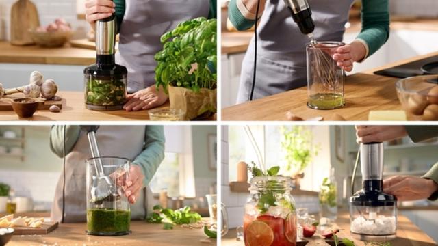 Пасатор Bosch MSM6M622, SER6, Blender, ErgoMaster, 1000 W, Dynamic Speed Control, QuattroBlade System Pro, Included Blender, Chopper & Measuring cup, Stainless steel