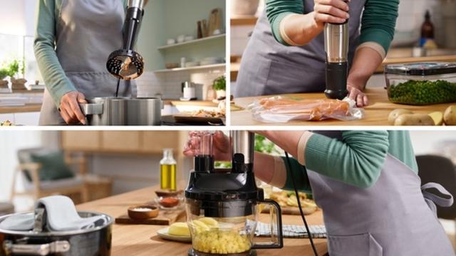 Пасатор Bosch MSM6M622, SER6, Blender, ErgoMaster, 1000 W, Dynamic Speed Control, QuattroBlade System Pro, Included Blender, Chopper & Measuring cup, Stainless steel