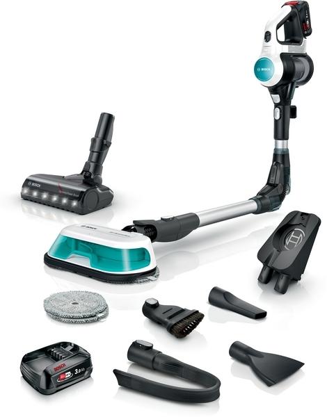 Прахосмукачка Bosch BCS712HYG5, Cordless Handstick Vacuum Cleaner, Unlimited 7, ProHygienic Aqua, 2in1 for wet & dry cleaning, White