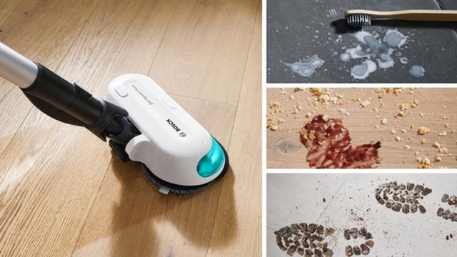 Прахосмукачка Bosch BCS71HYG2, Cordless Handstick Vacuum Cleaner, Unlimited 7, ProHygienic Aqua, 2in1 for wet & dry cleaning, White