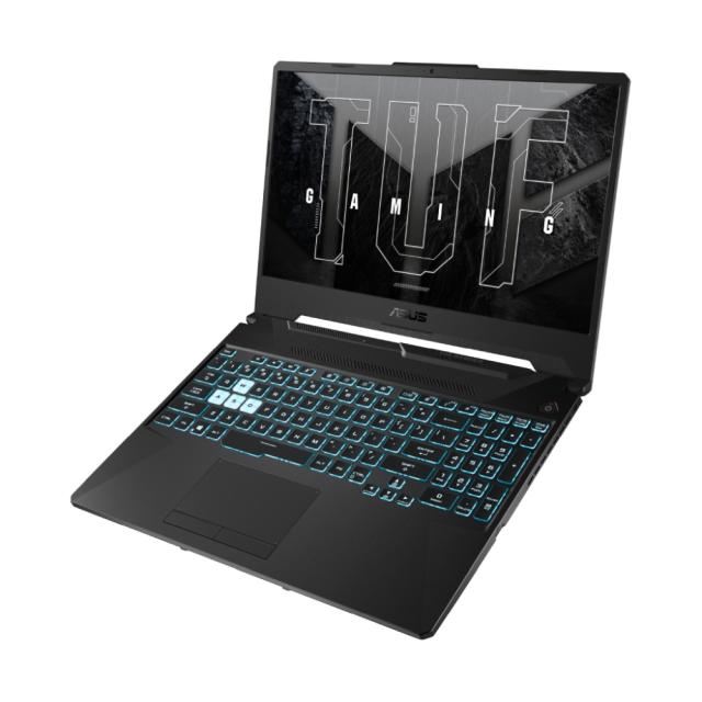 Лаптоп Asus TUF A15 FA506NF-HN009, AMD Ryzen 5 7535HS 6C (3.3 - 4.55 GHz, 16 MB cache), 15.6'' (39.62 cm), Full HD, IPS 144 Hz, NVIDIA GeForce RTX 2050 4GB, 16GB DDR5, 512 GB M.2 SSD, Backlit Chiclet Keyboard, Free DOS