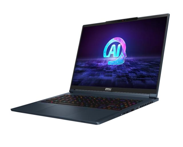 Лаптоп MSI Stealth 16 AI Studio A1VGG, Intel Core Ultra 9 185H 16C (3.8/5.1GHz, 24 MB cache), 16.0" (40.64 cm) IPS, QHD+, 240Hz, NVIDIA GeForce RTX RTX 4070 8GB, 32GB DDR5, 2TB M.2 NVMe SSD, Windows 11 Pro 