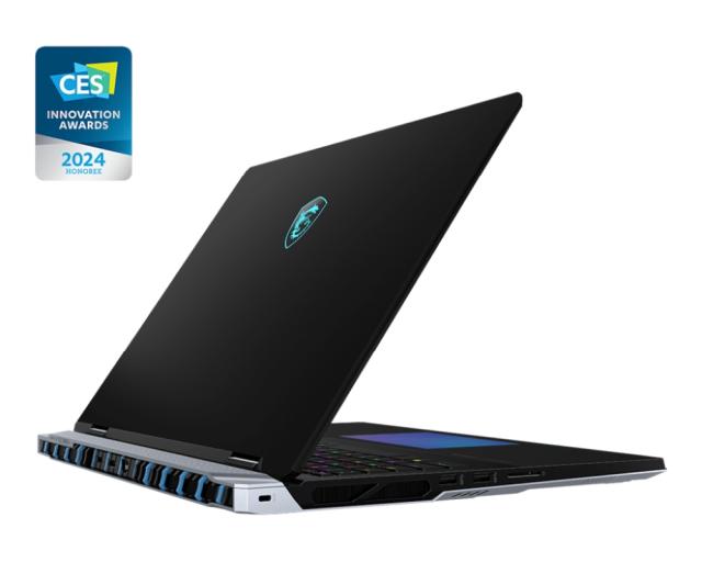 Лаптоп MSI Titan 18 HX A14VHG, 18.0" (45.72 cm), UHD+, 120Hz, Intel Core i9-14900HX (1.6/5.8GHz, 36M), NVIDIA RTX 4080 12 GB GDDR6, 64GB, 2TB SSD, Wi-Fi 7, Win 11 Pro