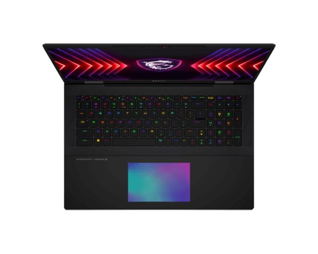Лаптоп MSI Titan 18 HX A14VHG, 18.0" (45.72 cm), UHD+, 120Hz, Intel Core i9-14900HX (1.6/5.8GHz, 36M), NVIDIA RTX 4080 12 GB GDDR6, 64GB, 2TB SSD, Wi-Fi 7, Win 11 Pro