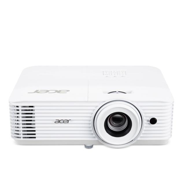 Мултимедиен проектор Acer Projector H6815ATV , DLP, 4K UHD (3840x2160), 4000 ANSI Lm, 10 000:1, HDR Comp., 24/7 oper., AndroidTV V10.0, 2xHDMI, VGA in, RS232, Audio in/out, SPDIF, 10W, 3.1Kg, Lamp life up to 12000 hours, White+Logitech Wireless Prese