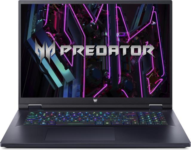 Лаптоп Acer Predator Neo PHN18-71-96ML, Intel Core i9-14900HX (up to 5.70GHz, 36MB), 18" WQXGA (2560x1600) IPS 165Hz, 16GB DDR5 5600MHz, 1024GB PCIe NVMe SED SSD, RTX 4070 8GB GDDR6, Wi-Fi 6 AX, RGB-backlit Kb, Free DOS